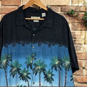 Batik Bay 90s Retro Grunge Patterned Short Sleeve Button Up Camp Collar Shirt 3X